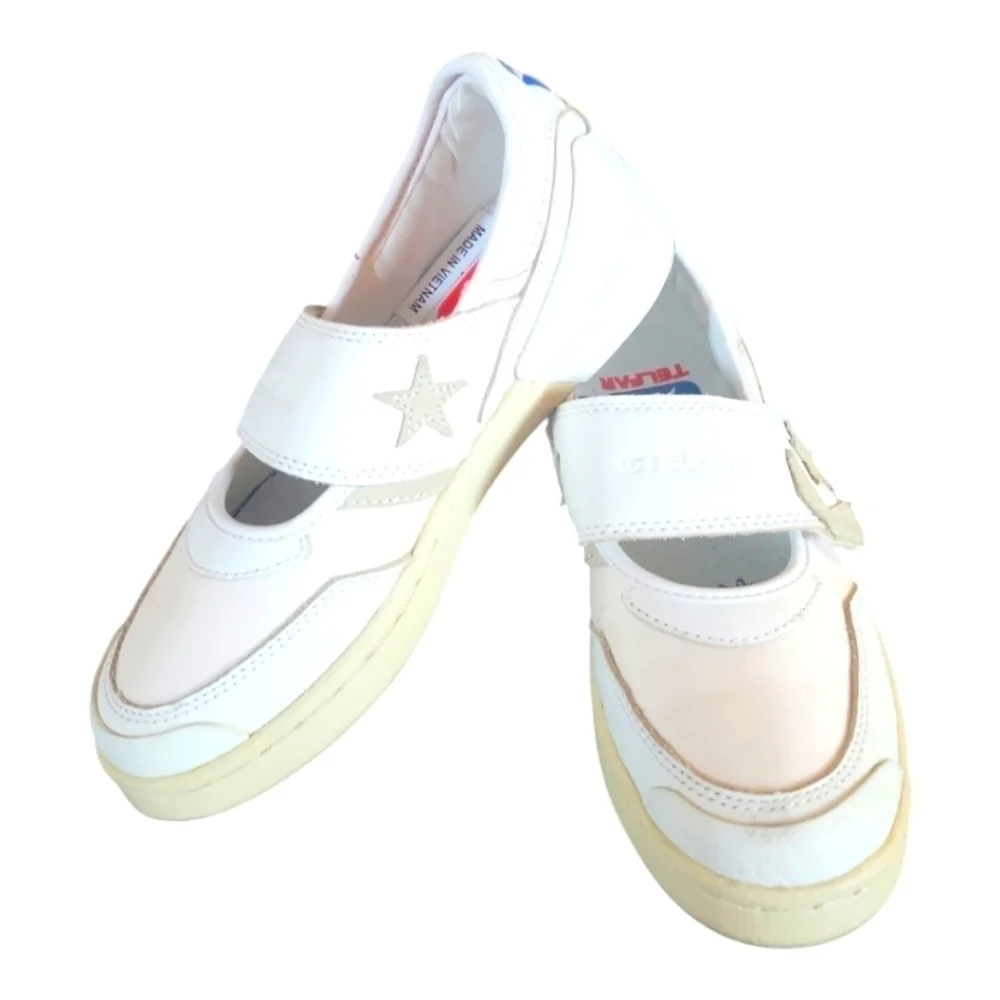 Converse x Telfar Pro Leather Slip-on Mary Jane White Parchment Sneakers
